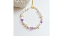 Real Shell Bracelet with Natural Stone Best Quality